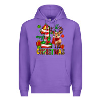 Purple my first christmas reindeer Premium Hoodie - MaliasSmallBusiness