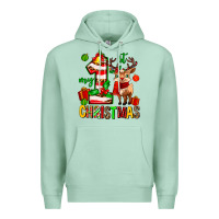 Seafoam my first christmas reindeer Premium Hoodie - MaliasSmallBusiness