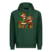 Sports Green my first christmas reindeer Premium Hoodie - MaliasSmallBusiness