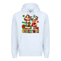 White my first christmas reindeer Premium Hoodie - MaliasSmallBusiness