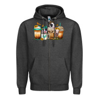 Heifers Coffee Cups Zipper Hoodie | Teevron