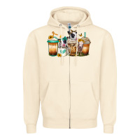 Sandshell heifers coffee cups Zipper Hoodie - Jasminsmagicworld