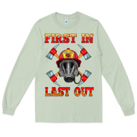 Matcha firefighter face mask with axes Long Sleeve Tee - HRA Design Shop