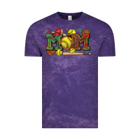 Cloud Purple mom softball Vintage Tee - Zillion Design Studio