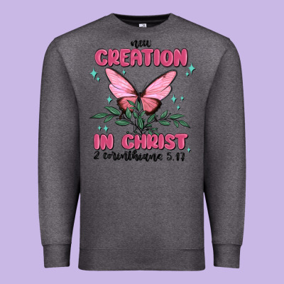 New Creation In Christ 2 Corinthians5.17 Premium Sweatshirt Designed By Maliassmallbusiness