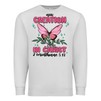 Dove Grey new creation in christ 2 corinthians5.17 Premium Sweatshirt - MaliasSmallBusiness