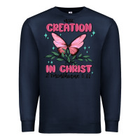 Navy new creation in christ 2 corinthians5.17 Premium Sweatshirt - MaliasSmallBusiness