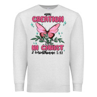 Oatmeal Heather new creation in christ 2 corinthians5.17 Premium Sweatshirt - MaliasSmallBusiness