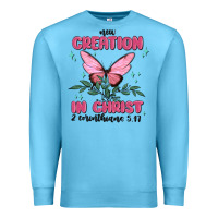 Ocean Blue new creation in christ 2 corinthians5.17 Premium Sweatshirt - MaliasSmallBusiness