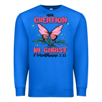True Royal new creation in christ 2 corinthians5.17 Premium Sweatshirt - MaliasSmallBusiness
