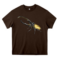 Chocolate Brown Hercules Beetle Side Heavy Core Tee - LillyAllenDesigns