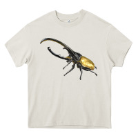 Cream Hercules Beetle Side Heavy Core Tee - LillyAllenDesigns