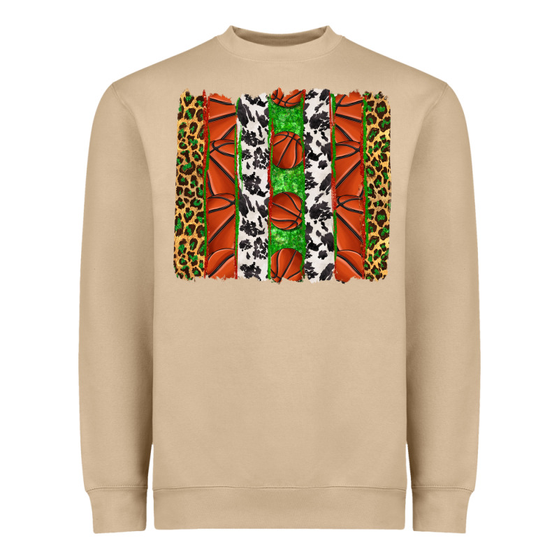 Basketball Brush Strokes Heavyweight Sweatshirt by texasbilliewilder | Teevron