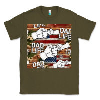 Army Green dad life fist bump seamless pattern Classic Tee - HRA Design Shop