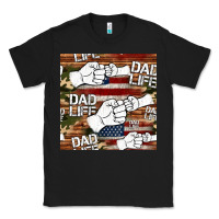 Black dad life fist bump seamless pattern Classic Tee - HRA Design Shop