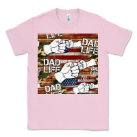 Bubblegum Pink dad life fist bump seamless pattern Classic Tee - HRA Design Shop