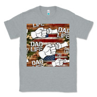 Heather Grey dad life fist bump seamless pattern Classic Tee - HRA Design Shop
