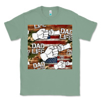 Sage dad life fist bump seamless pattern Classic Tee - HRA Design Shop