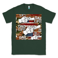 Sports Green dad life fist bump seamless pattern Classic Tee - HRA Design Shop