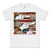 White dad life fist bump seamless pattern Classic Tee - HRA Design Shop