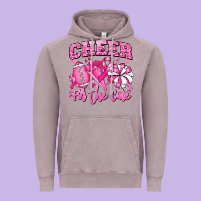 Vintage Hoodie cheer for the cure american football