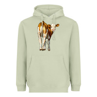 Matcha simmental calf Heavyweight Hoodie - LillyAllenDesigns