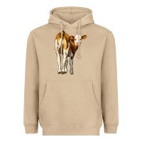 Mushroom simmental calf Heavyweight Hoodie - LillyAllenDesigns