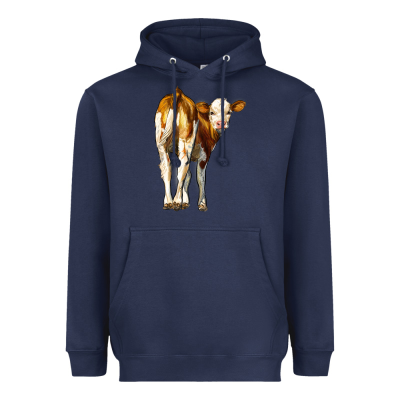 Simmental Calf Heavyweight Hoodie by LillyAllenDesigns | Teevron