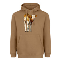 Toasted Coconut simmental calf Heavyweight Hoodie - LillyAllenDesigns