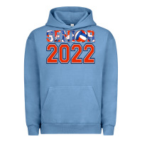 Pigment Pebble Blue senior volleyball custom Urban Hoodie - Jasminsmagicworld