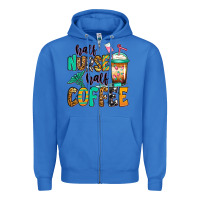 True Royal half nurse half coffee Zipper Hoodie - Jasminsmagicworld