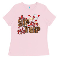 Bubblegum Pink oh sip its a girls trip Ladies Tee - AdoDesignShop