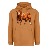Meerkat red angus bull Heavyweight Hoodie - LillyAllenDesigns