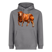 Storm red angus bull Heavyweight Hoodie - LillyAllenDesigns