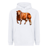 White red angus bull Heavyweight Hoodie - LillyAllenDesigns