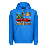 True Royal merry christmas truck Premium Hoodie - MaliasSmallBusiness