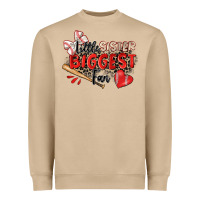 Mushroom little sister biggest fan baseball Heavyweight Sweatshirt - Zillion Design Studio