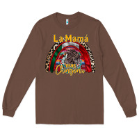 Chestnut la mama mas chingona Long Sleeve Tee - RacoonDesign