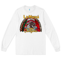 White la mama mas chingona Long Sleeve Tee - RacoonDesign
