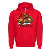 Red the church  chrıst is born Zipper Hoodie - AdoDesignShop