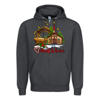 Smoke the church  chrıst is born Zipper Hoodie - AdoDesignShop