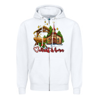 White the church  chrıst is born Zipper Hoodie - AdoDesignShop