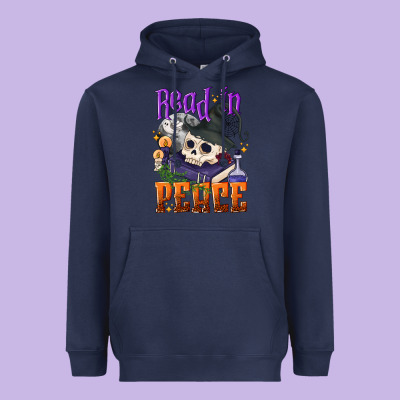 Read In Peace Halloween Heavyweight Hoodie Designed By Nancycooperartshop