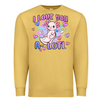 Antique Gold love you a lotl Premium Sweatshirt - MaliasSmallBusiness