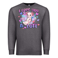 Charcoal Heather love you a lotl Premium Sweatshirt - MaliasSmallBusiness