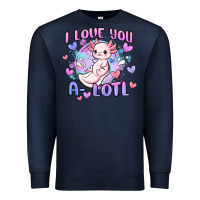 Navy love you a lotl Premium Sweatshirt - MaliasSmallBusiness
