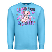 Ocean Blue love you a lotl Premium Sweatshirt - MaliasSmallBusiness