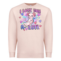 Pale Pink love you a lotl Premium Sweatshirt - MaliasSmallBusiness