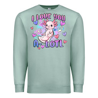 Seafoam love you a lotl Premium Sweatshirt - MaliasSmallBusiness