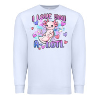 White love you a lotl Premium Sweatshirt - MaliasSmallBusiness